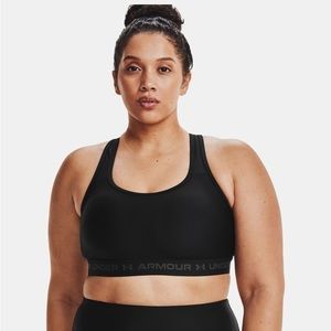 Women's Armour® Mid Crossback Sports Bra, 2XL